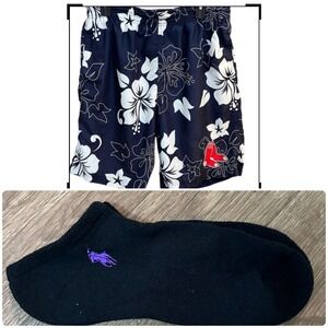 Boston Red Sox Mens Swimwear XL‎ MLB Drawstring Beach Hawaiian Vacation Cruise